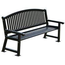 Arched Back Cardinal Park Bench