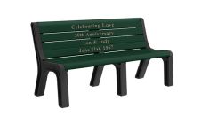 Modern Recycled Plastic Memorial Bench