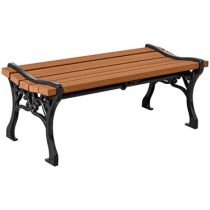 Classic Park Backless Benches - Premium Wood Grain