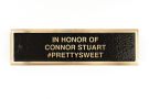 Bronze Expanded Metal Bench Plaques